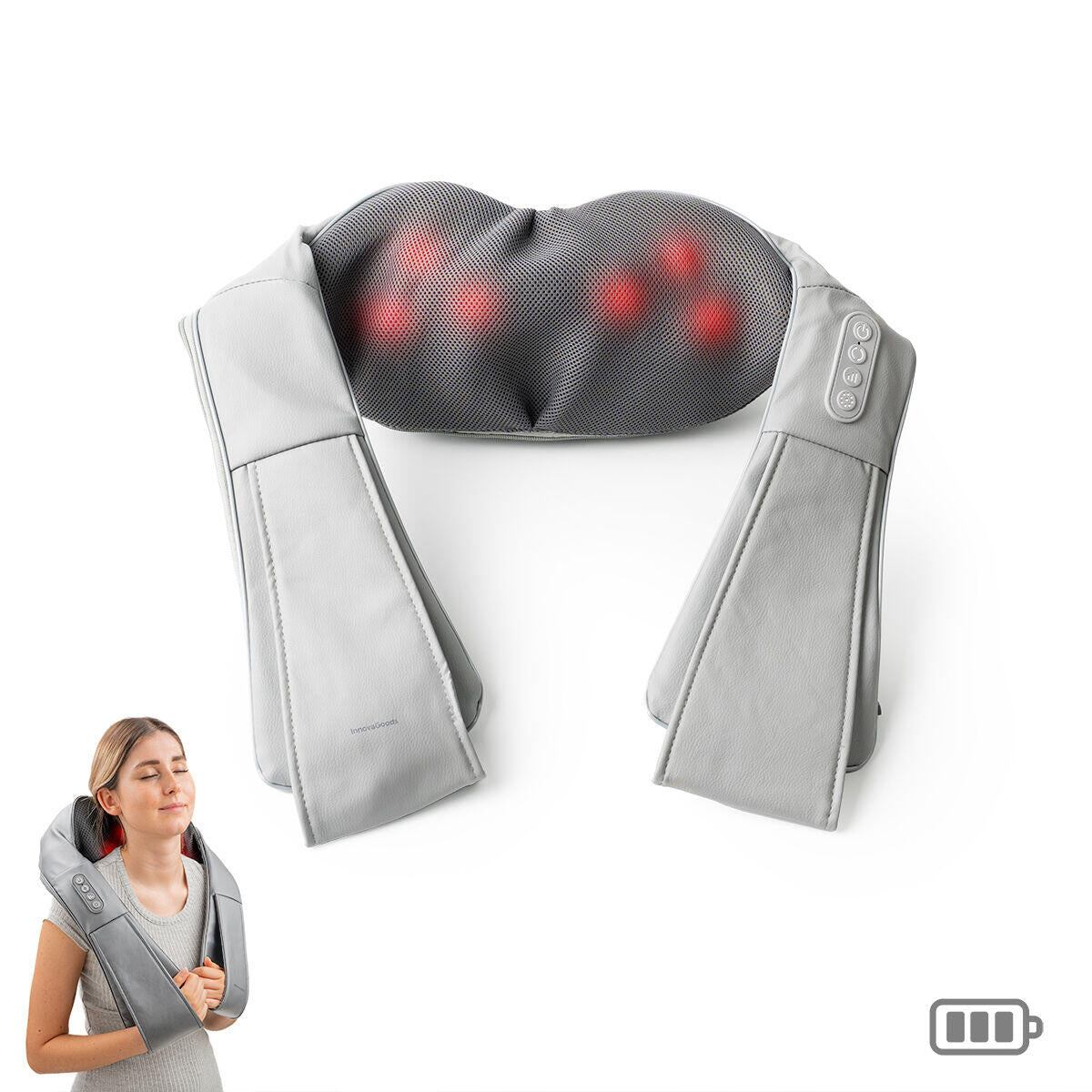 Masajeador térmico para cuello, hombros, espalda, piernas y glúteos