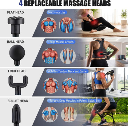 Pistola de Masaje Muscular Profesional