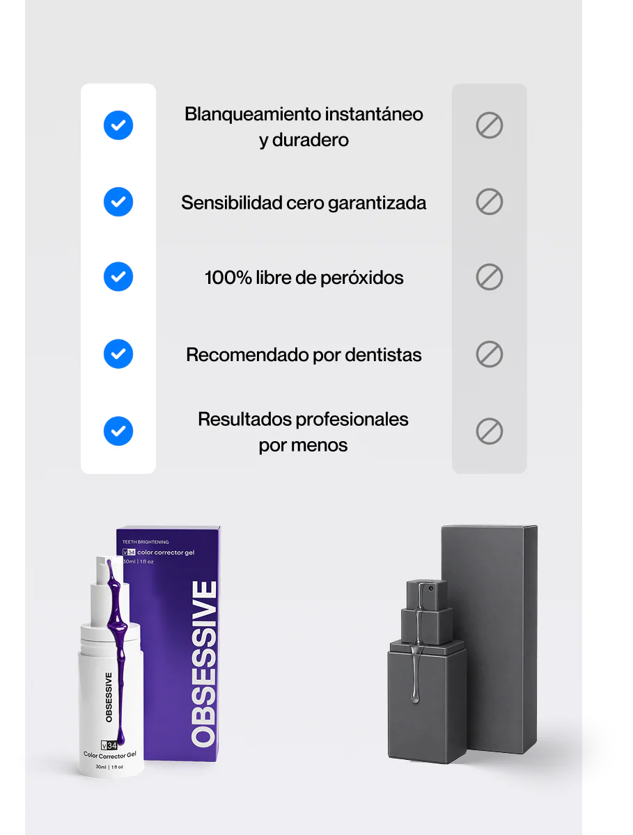 Blanqueador Dental V34 Whitebro – Neutralizador de Amarillo Instantáneo. 60ML