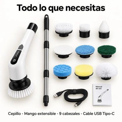 Cepillo Eléctrico de Limpieza 9 en 1