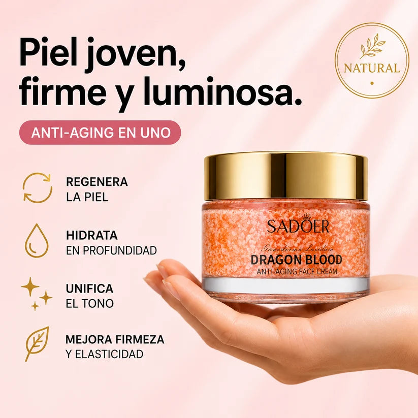 Crema AntiEdad Sangre de Dragón – Reafirma la Piel y Suaviza Arrugas
