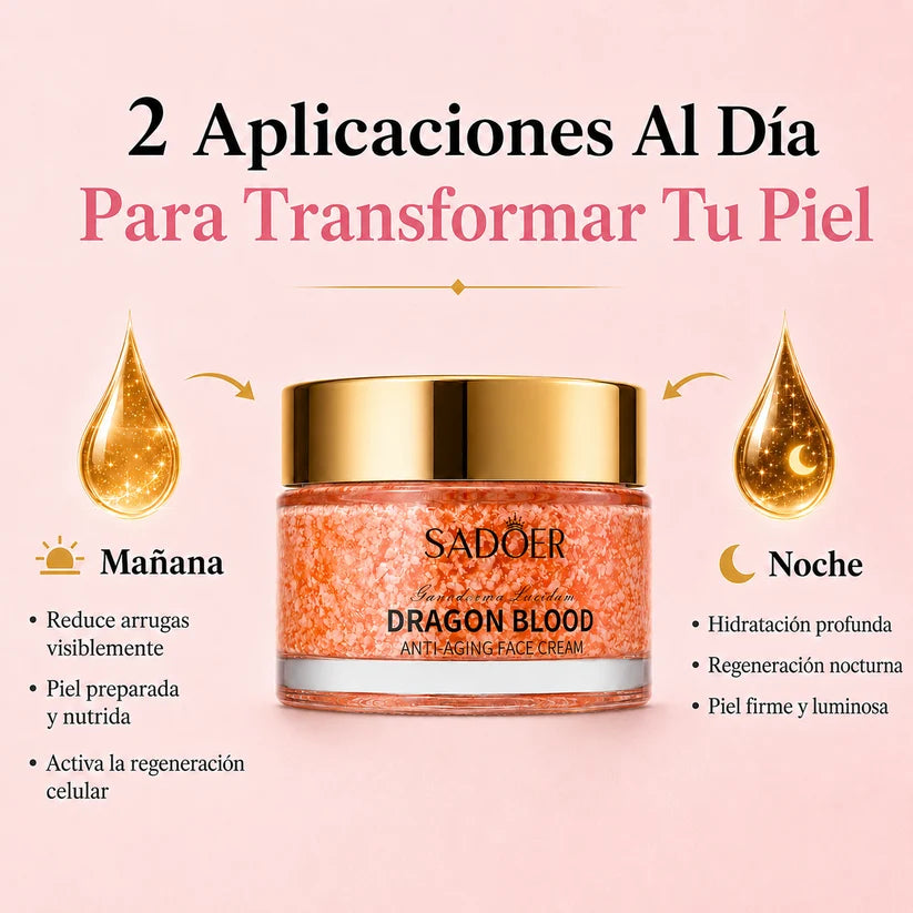 Crema AntiEdad Sangre de Dragón – Reafirma la Piel y Suaviza Arrugas