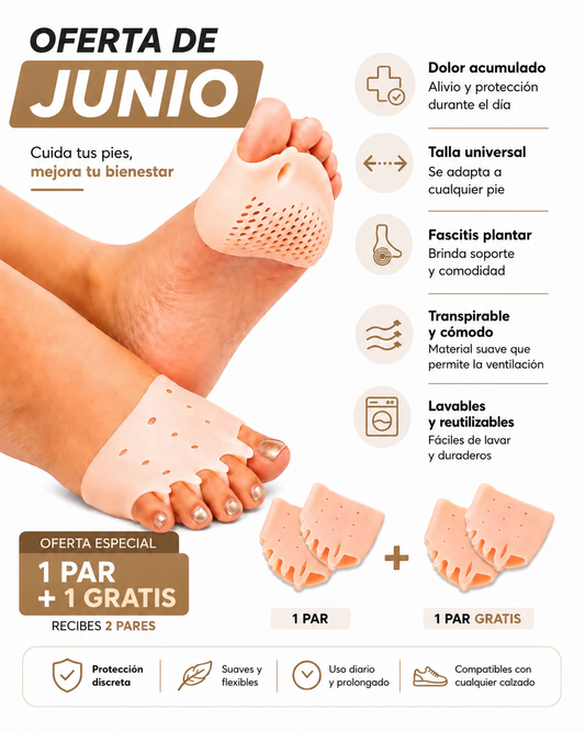 Almohadillas terapéuticas con separador de dedos