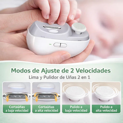 Cortaúñas y Pulidor Eléctrico 3 en 1™ Uñas perfectas en segundos, sin cortes ni esfuerzo.