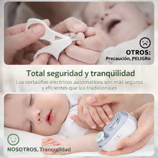Cortaúñas y Pulidor Eléctrico 3 en 1™ Uñas perfectas en segundos, sin cortes ni esfuerzo.