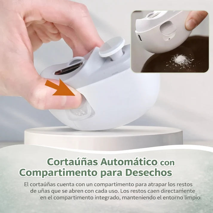 Cortaúñas y Pulidor Eléctrico 3 en 1™ Uñas perfectas en segundos, sin cortes ni esfuerzo.