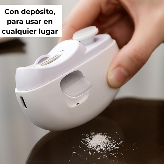 Con depósito para recolectar recortes