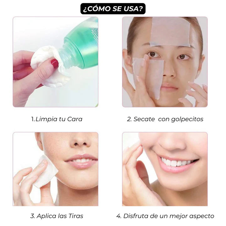 Tiras de lifting facial con efecto natural (PACK DE 40 UNIDADES)