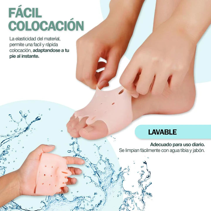 Almohadillas terapéuticas con separador de dedos
