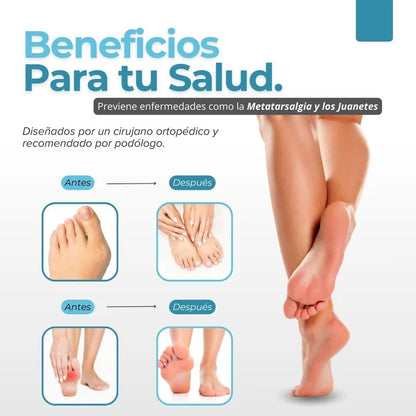 Almohadillas terapéuticas con separador de dedos