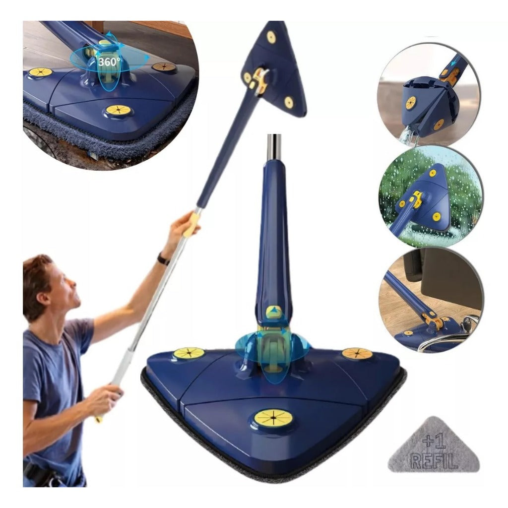 Fregona Triangular 4 en 1 - Limpieza Eficaz Sin Esfuerzo