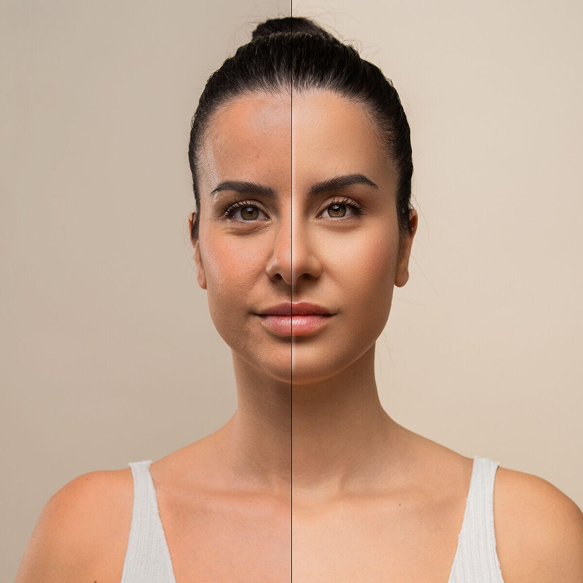 Masajeador facial eléctrico para rostro y cuello con LED, EMS y calor Selora